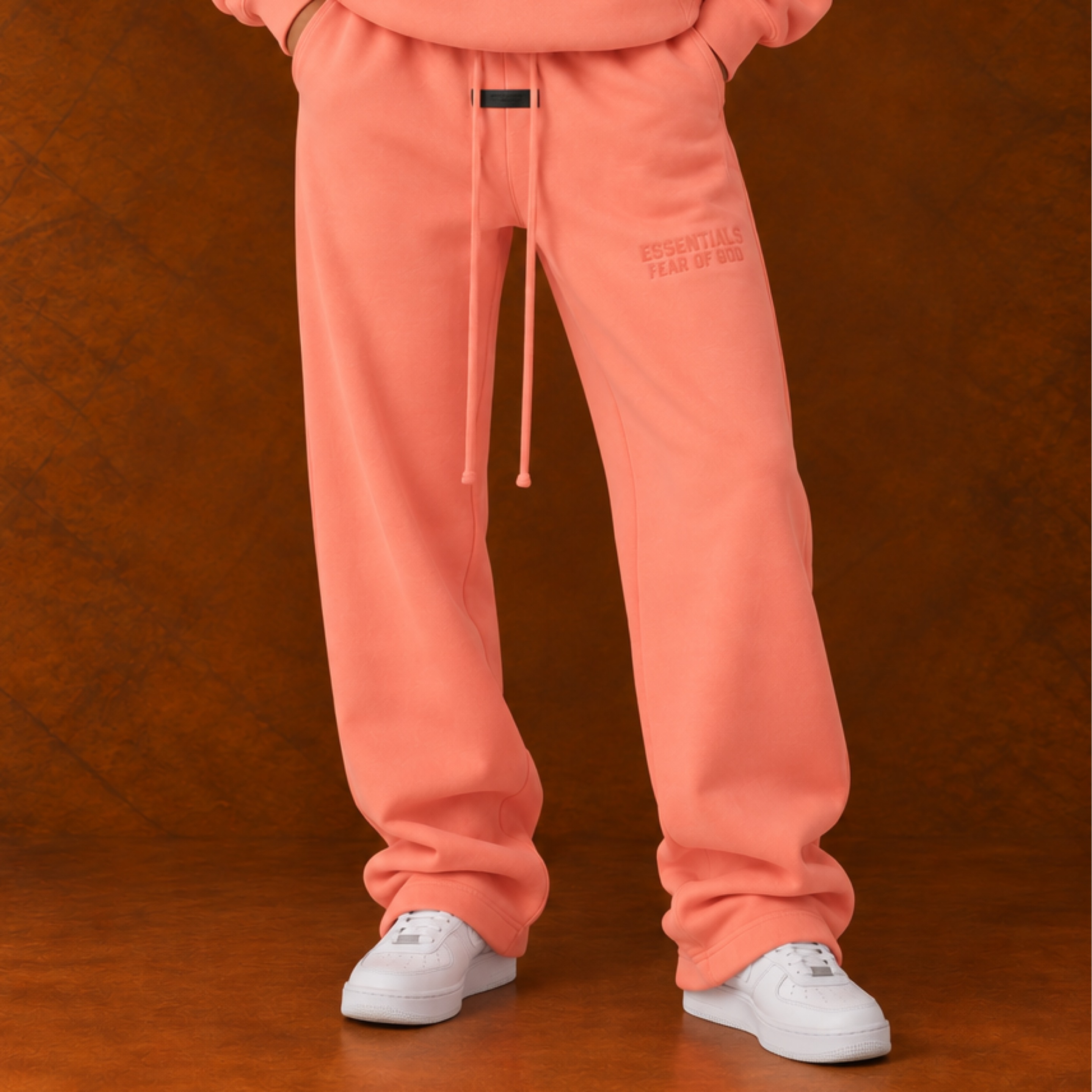 Essentials Sweat Pants  (Coral) 