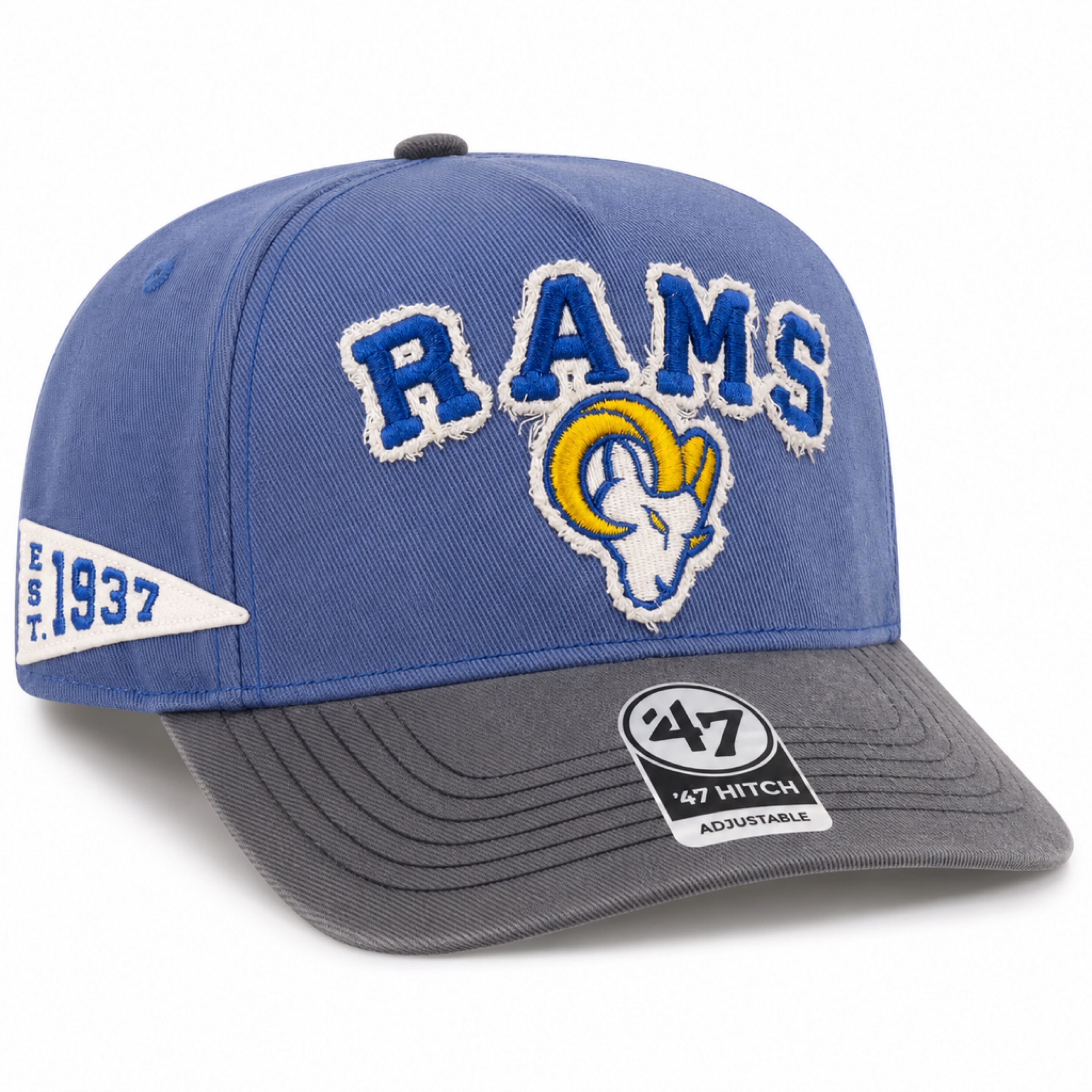 Los Angeles Rams Thrift Blue '47 Brand Calderwood Hitch Snapback Hat