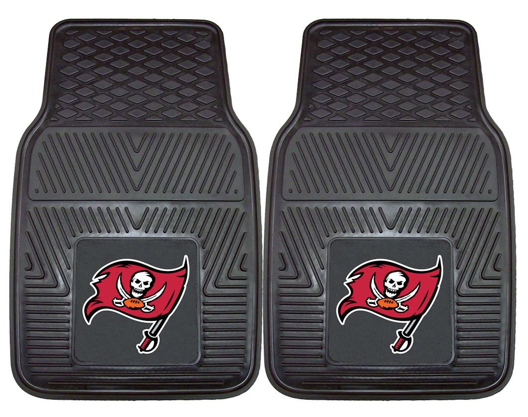 Tampa Bay Buccaneers Heavy Duty 2 Piece Vinyl Car Mats