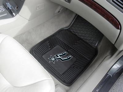 San Antonio Spurs Heavy Duty 2-Piece Vinyl Car Mats