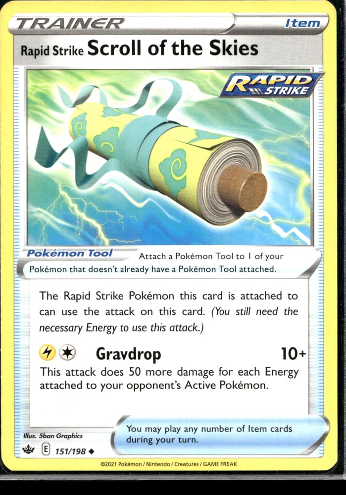 Rapid Strike Scroll of the Skies - SWSH6 151/198