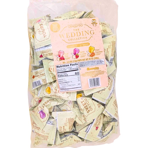 Ring Pop Bulk Wedding Collection Lollipop Rings  50ct