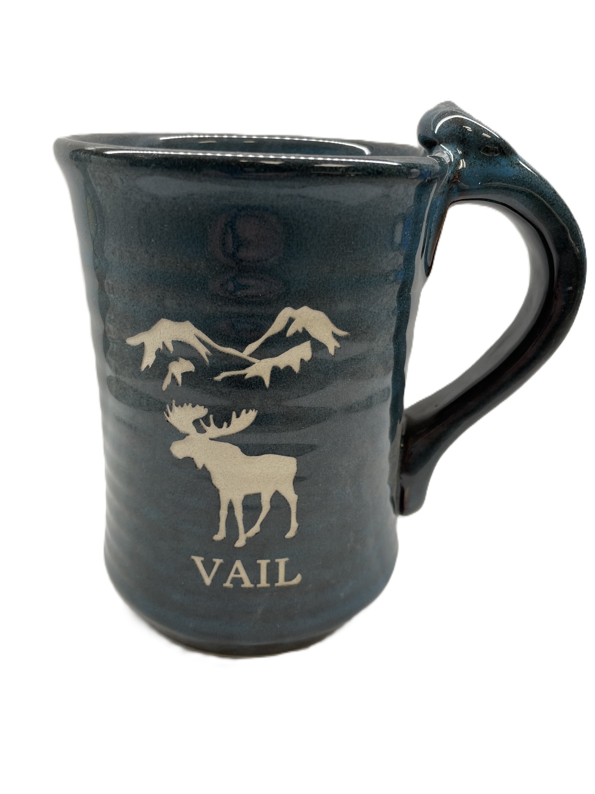 Vail Moose Pottery Tall Mug