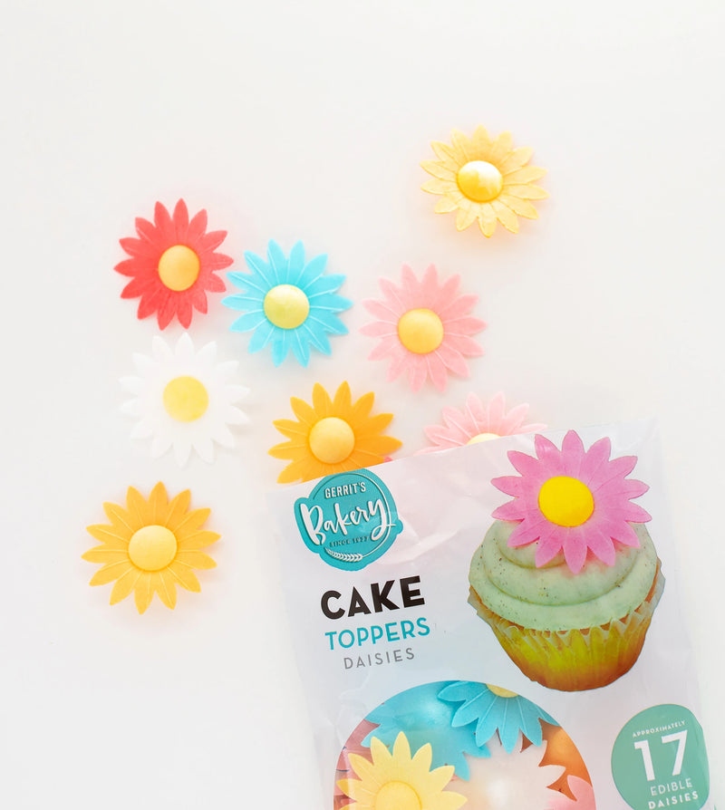 Gerrit’s Top This Cake Toppers Daisies Edible Flower 17ct 3 Pack