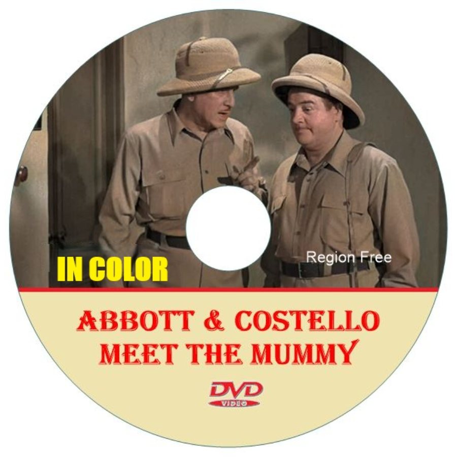 Abbott and Costello Meet The Mummy in Color, DVD