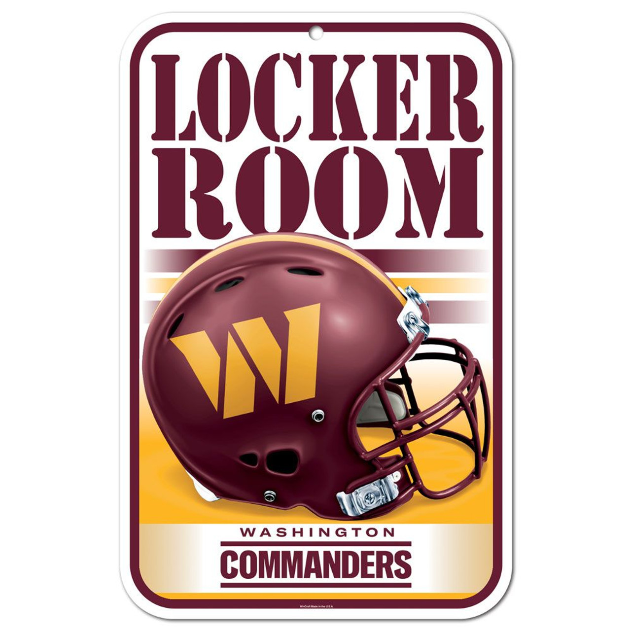 Washington Commanders Lockeroom Sign 11x17"