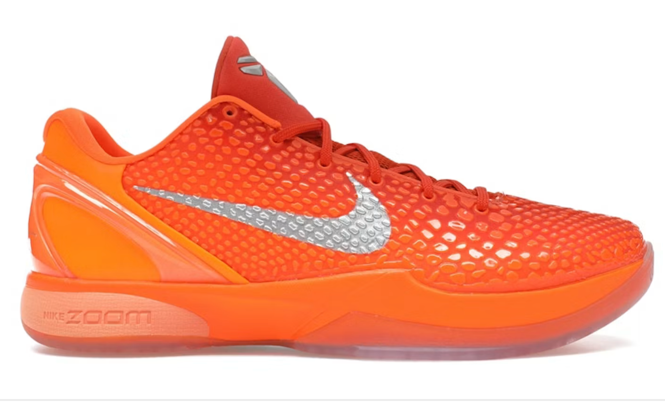 Nike Kobe VI Protro Total Orange Mamba Sneakers Size 11 Mens, Size 12.5 (new)