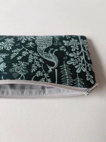 Pencil Pouch – Menagerie Silhouette Emerald, photo 6 of 6