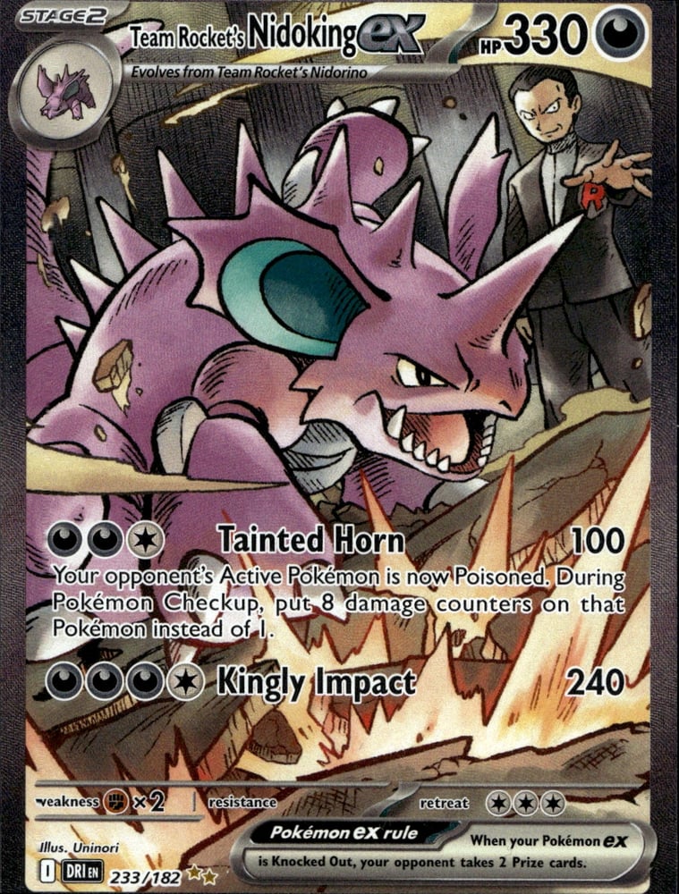 Team Rocket's Nidoking ex - SV10 233/182