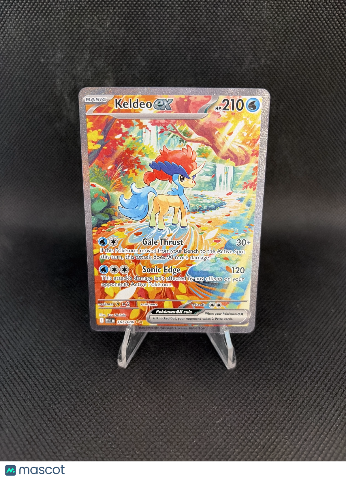 2025 White Flare Keldeo EX 167/086