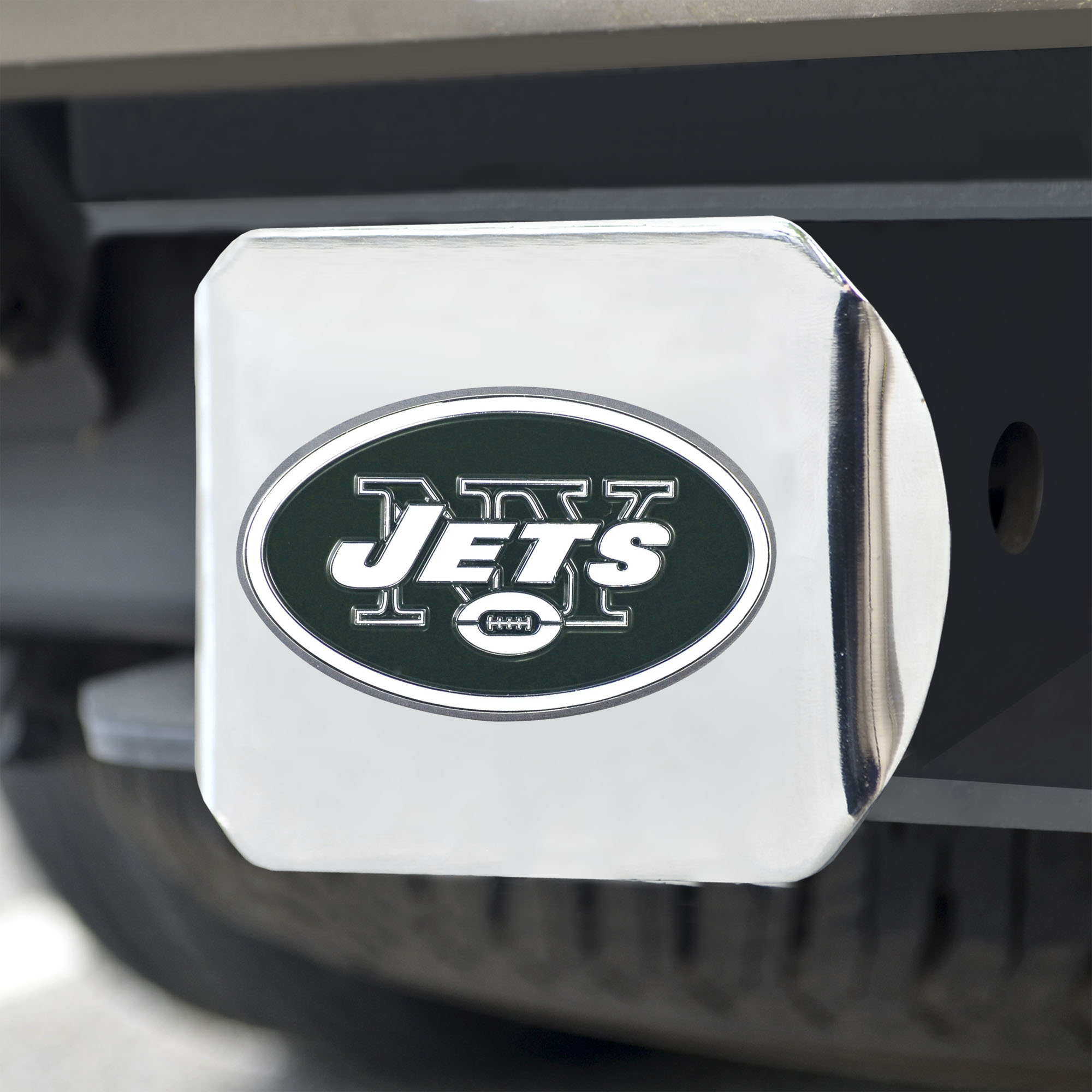 New York Jets Chrome Hitch Cover