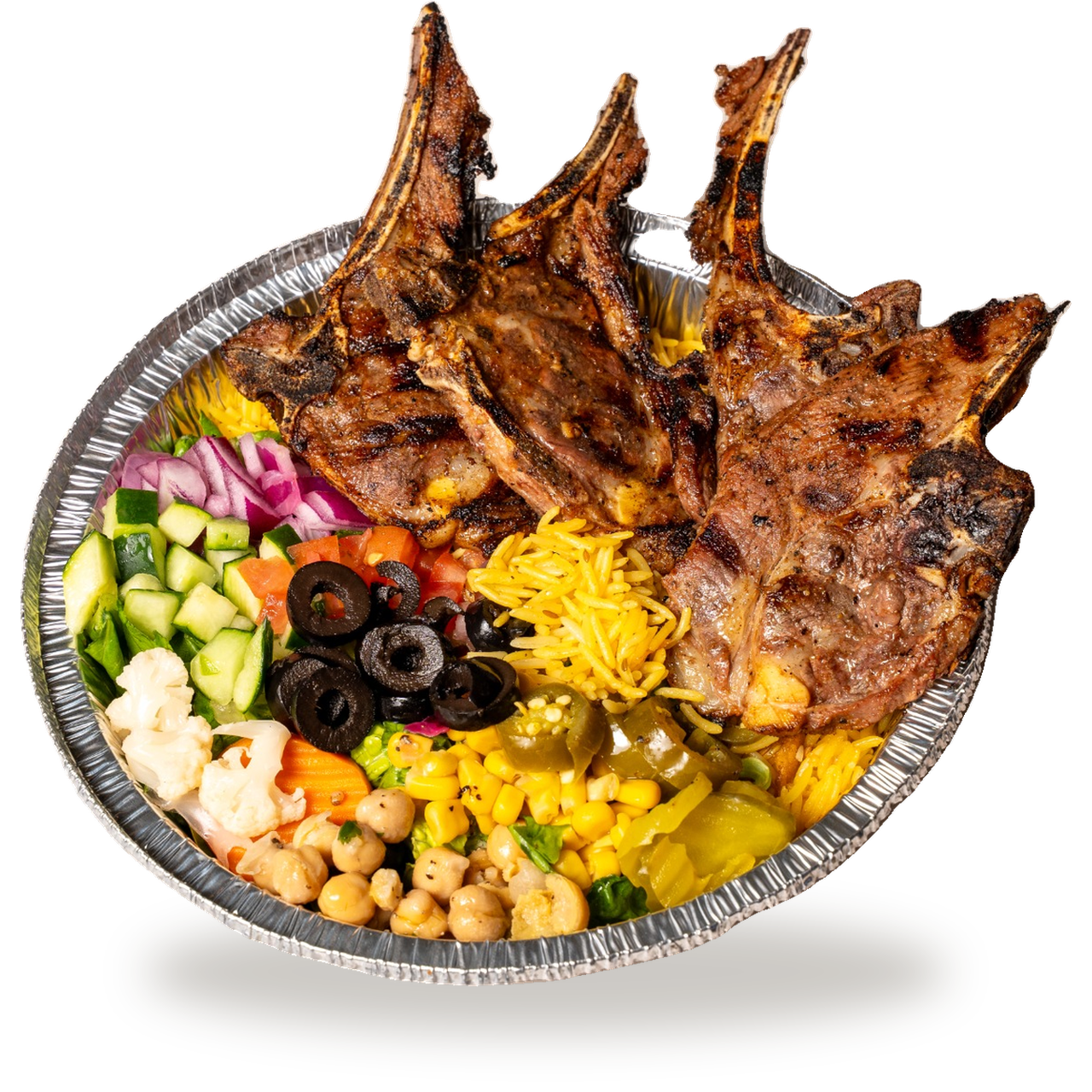 Lamb Chop Over Rice