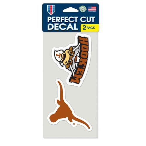 Texas Longhorns Perfect Cut Decals 2 pack