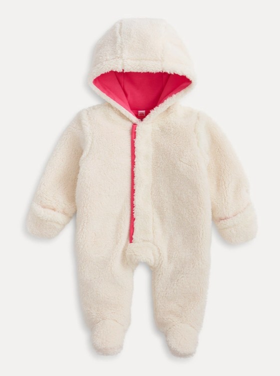 Gentle Cream Sherpa Footie