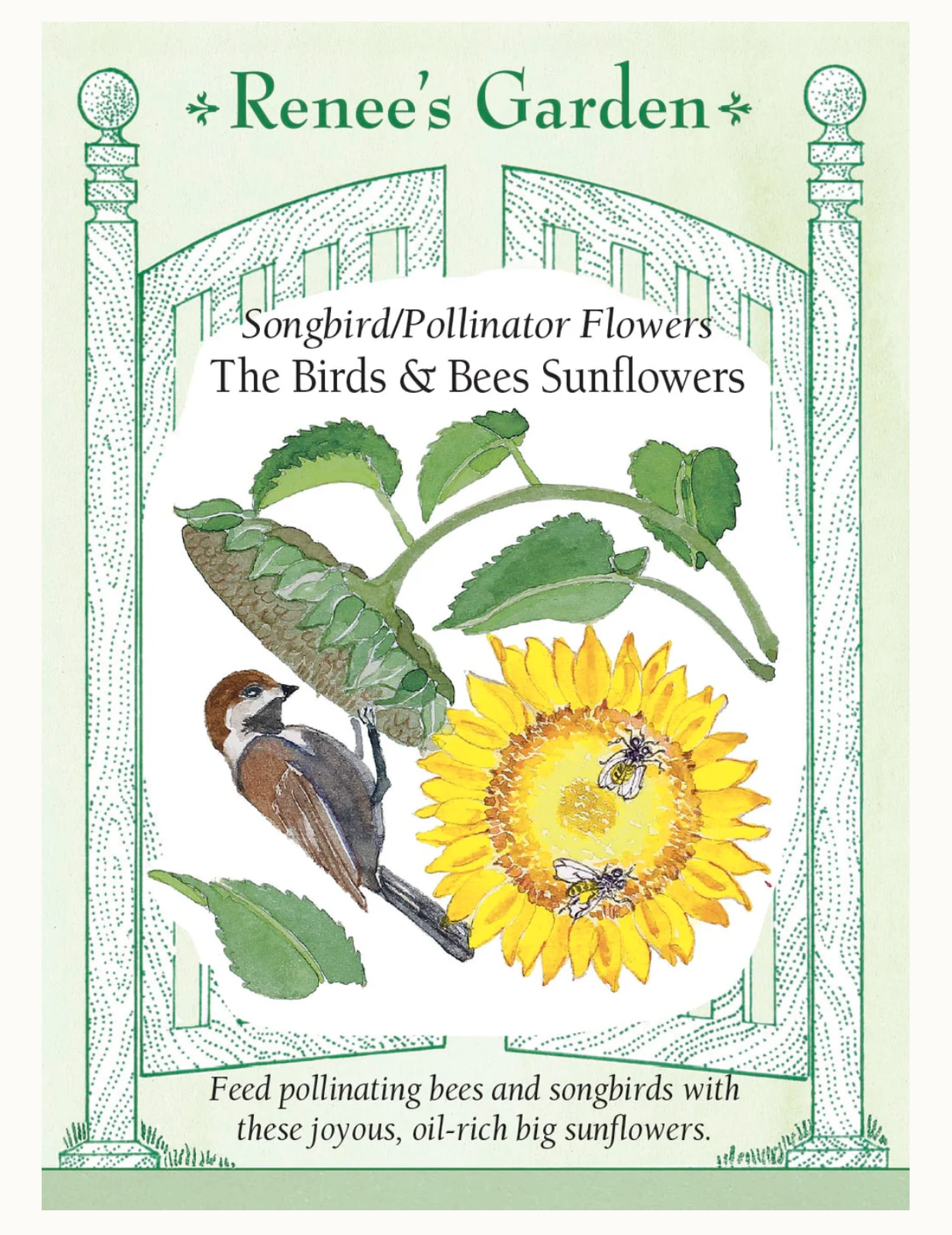 Renee's Garden | Songbird/Pollinator Flowers The Birds & Bees Sunflowers