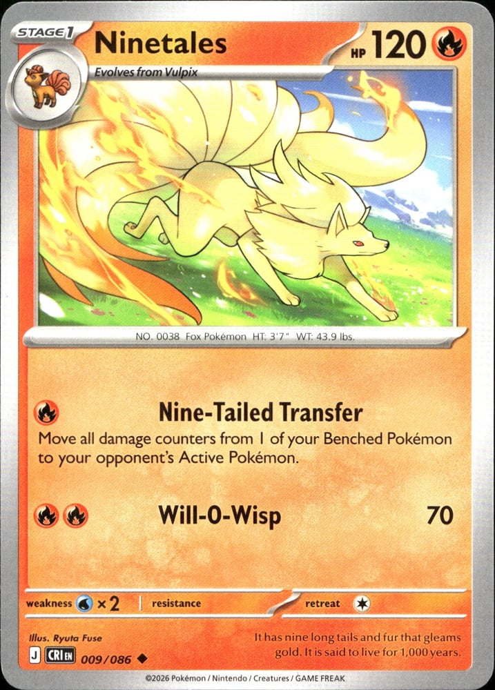 Ninetales - ME04 9/86