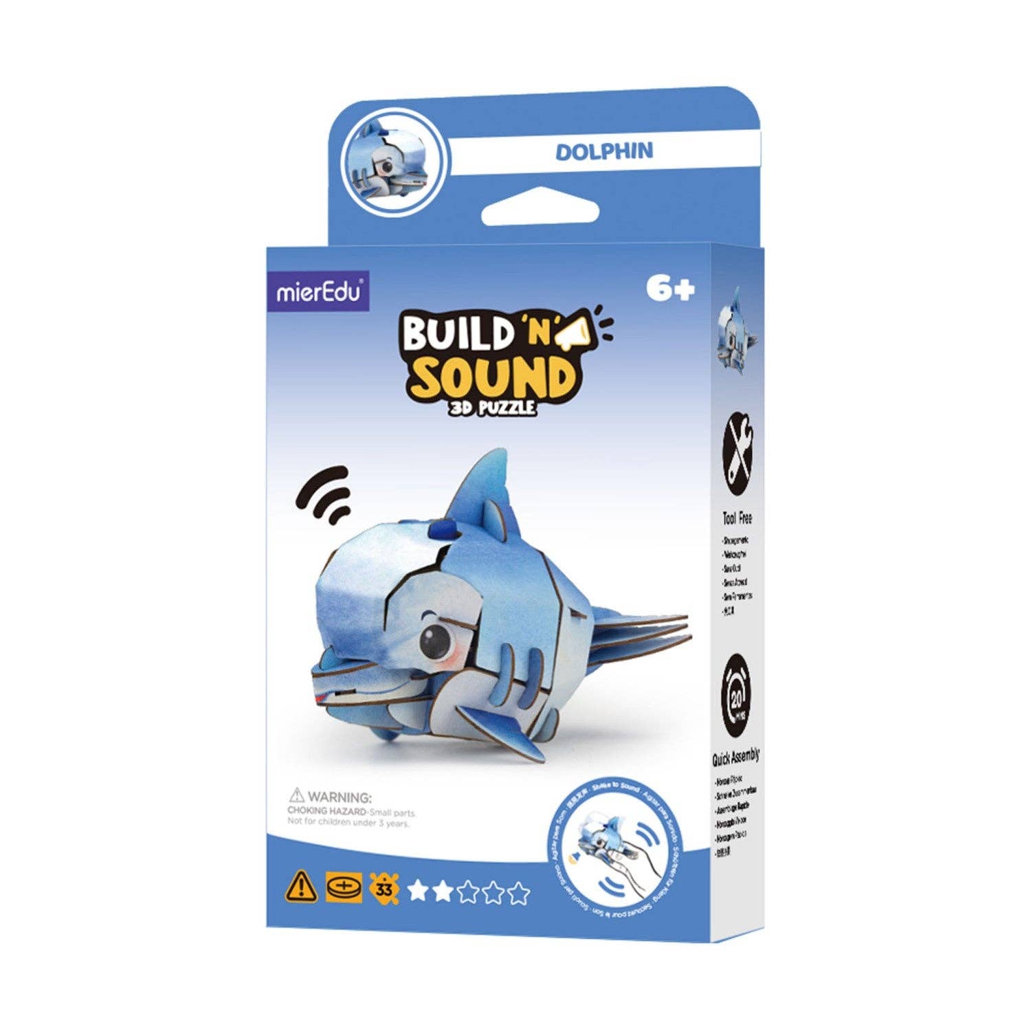 ME Build N Sound 3D Puzzle Dolphin