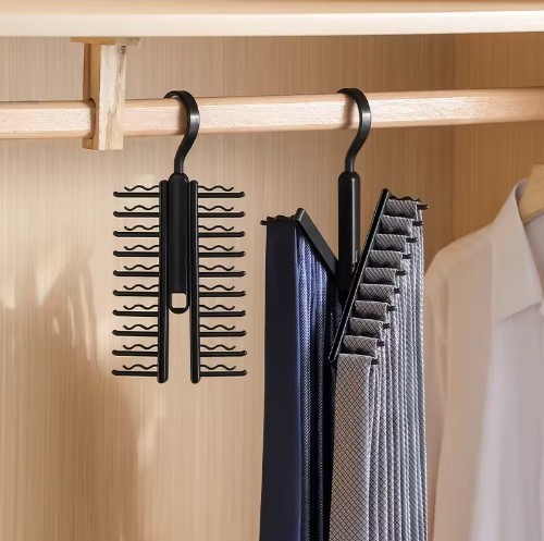 360 Degree Swivel Space Saving Tie Hanger