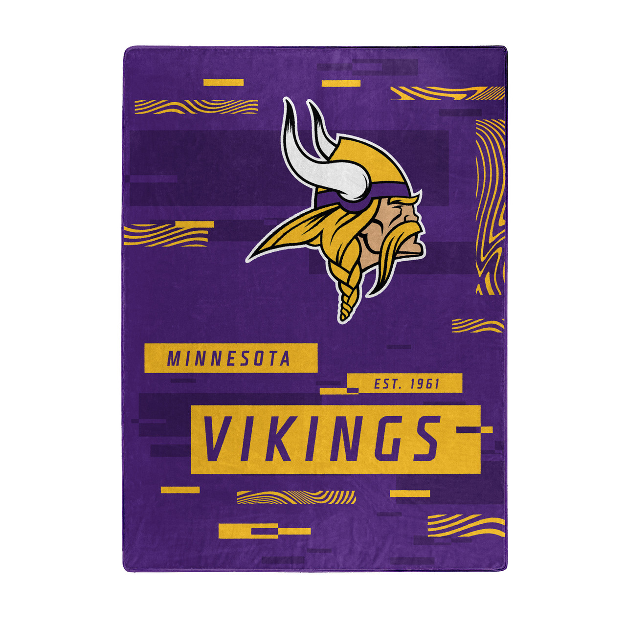 Minnesota Vikings Digital Design Raschel Blanket 60x80"