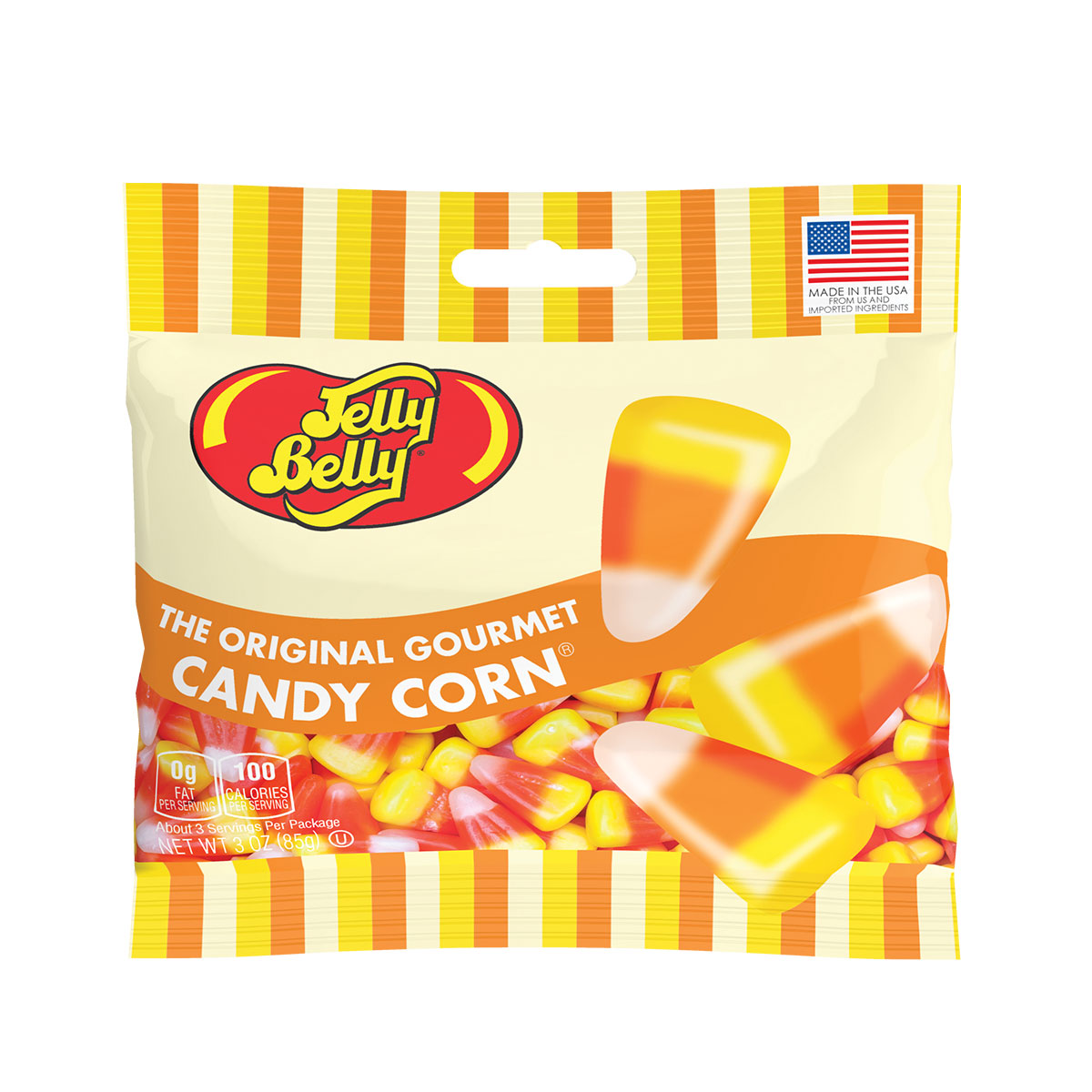 Jelly Belly CANDY CORN Jelly Bean Peg Bag 3.5 oz 12 ct