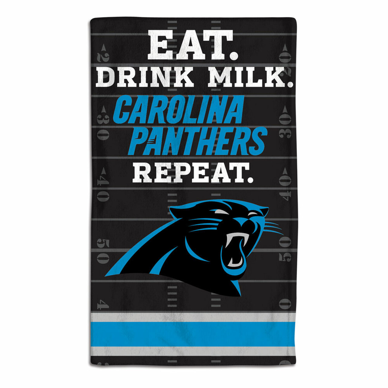 Carolina Panthers Baby Burp Cloth 10x17"