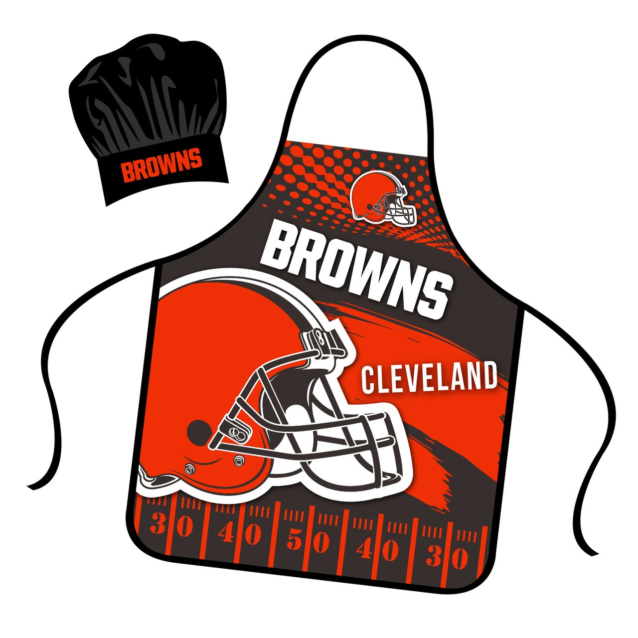 Cleveland Browns Mojo Apron and Chef Hat Set
