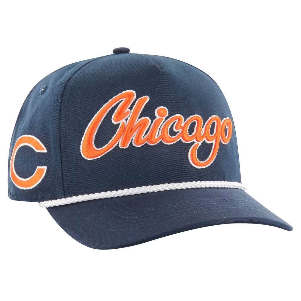Chicago Bears Navy Overhand '47Brand Snapback Hat