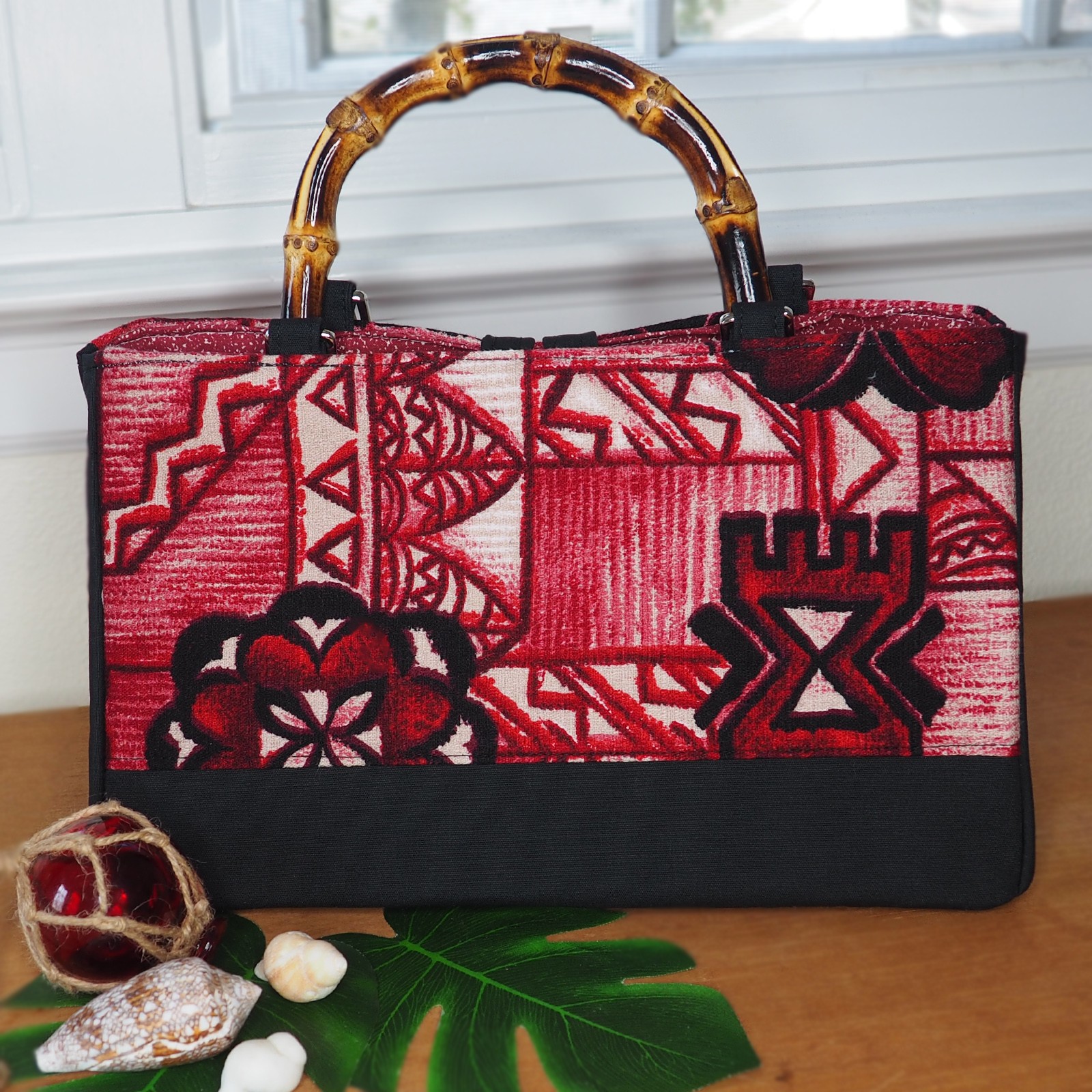 Vintage Red Barkcloth Mainstay