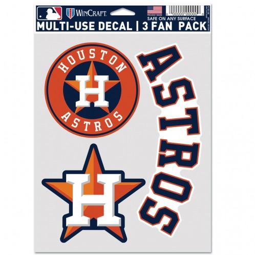 Houston Astros Multi Use 3 Pack Fan Decals