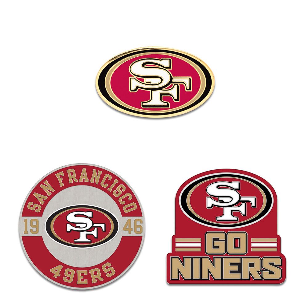 San Francisco 49ers Enamel Pin Set 3 Piece