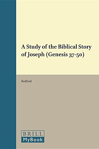 Cover of A study of the Biblical Story of Joseph, Volume XX of Supplements to Vetus Testamentum