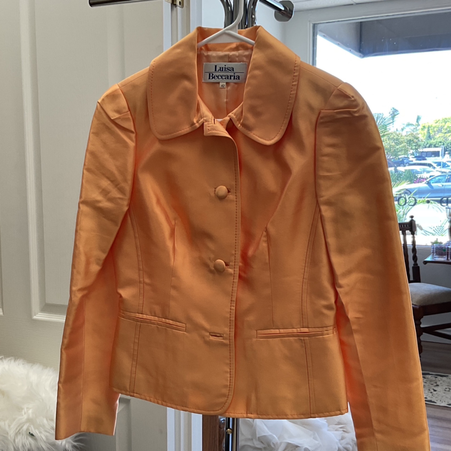 Luisa Beccaria Orange Blazer