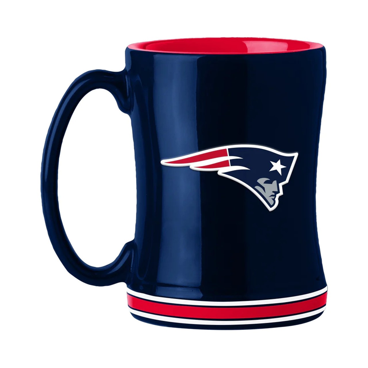 New England Patriots Sculpted Coffee Mug 14oz
