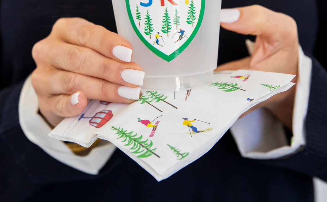 Ski Resort Paper Cocktail Napkins