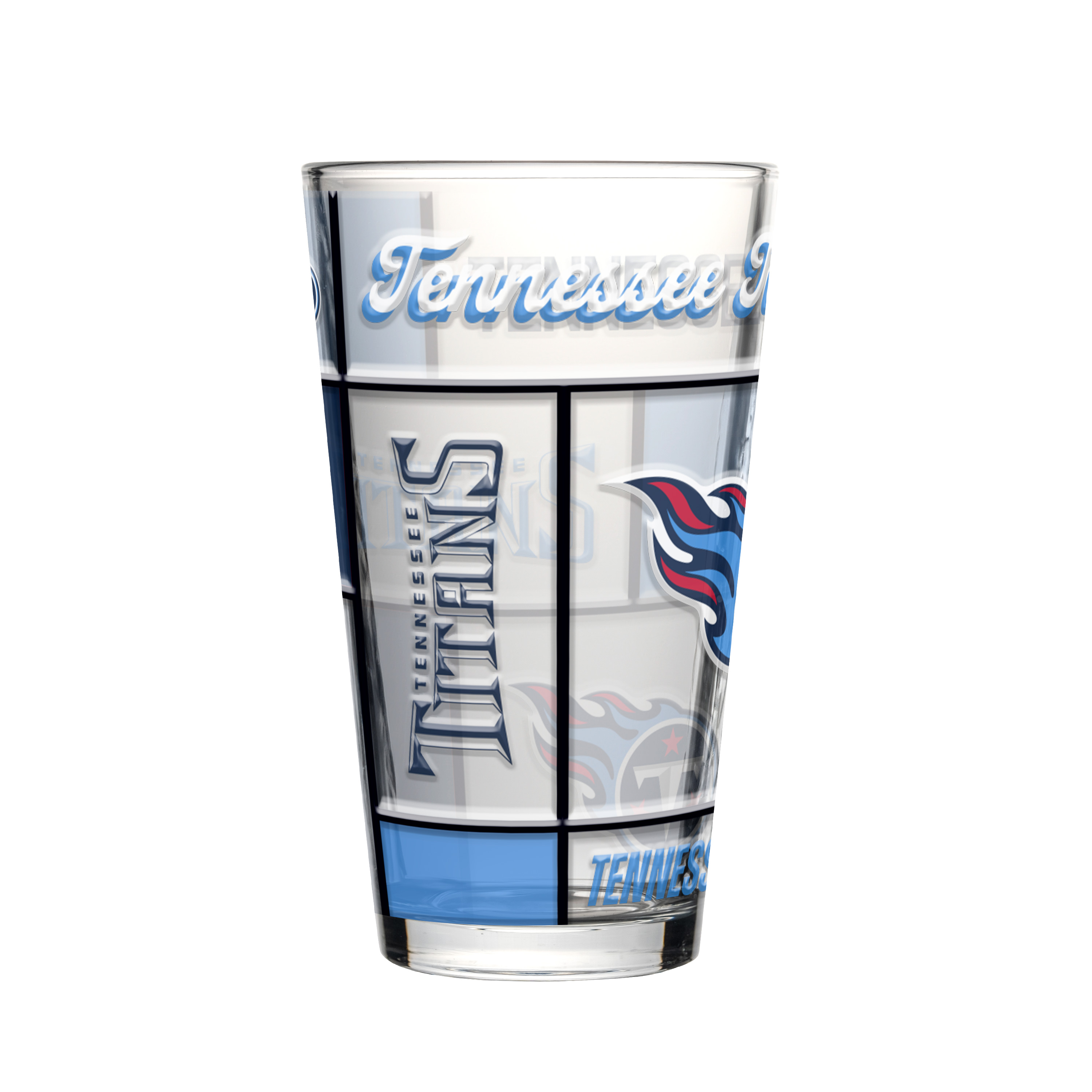 Tennessee Titans Boxed Quilted Stained Pint Glass 16oz