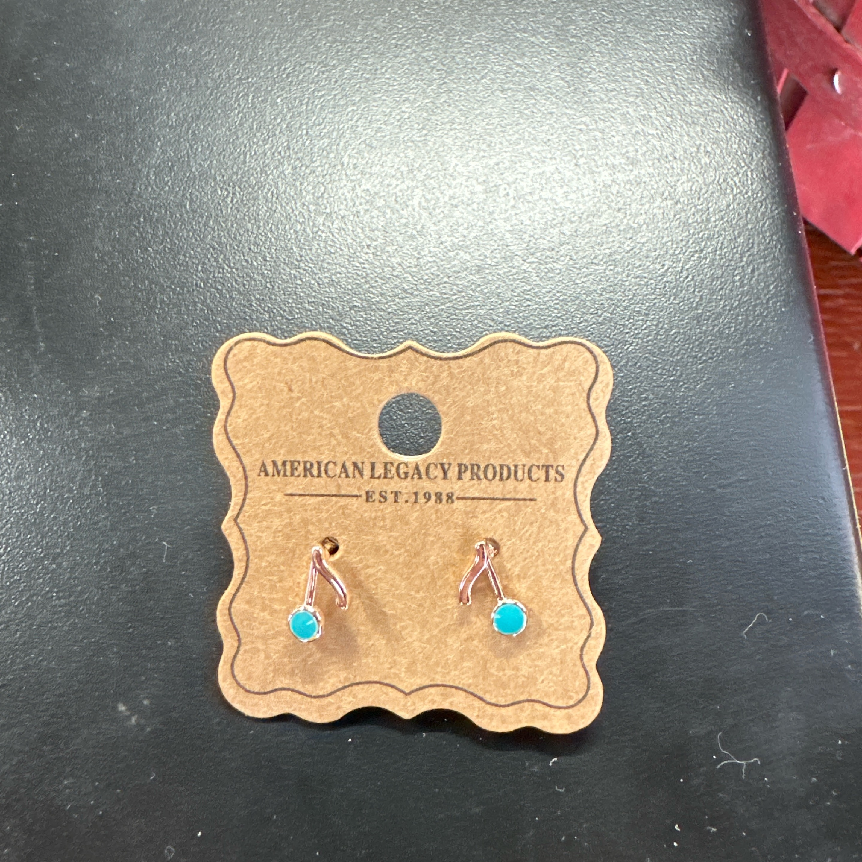 Cherry Rose Gold Earrings