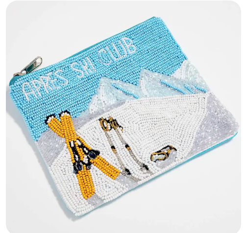 Apres Ski Club Mini Beaded Pouch