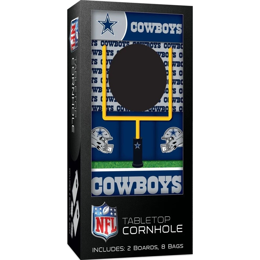 Dallas Cowboys Mini Wooden Cornhole Game