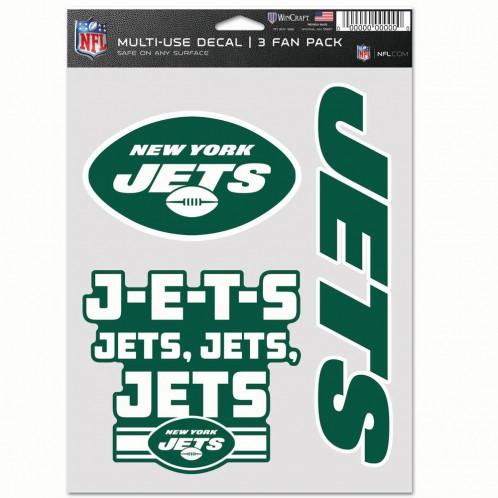 New York Jets Multi Use 3 Pack Fan Decals