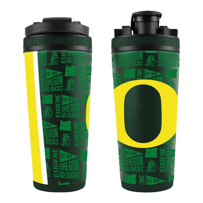 Oregon Ducks Stainless Steel 4D Ice Shaker 26oz
