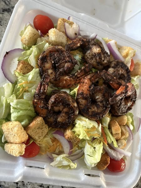 Jerk Shrimp Salad