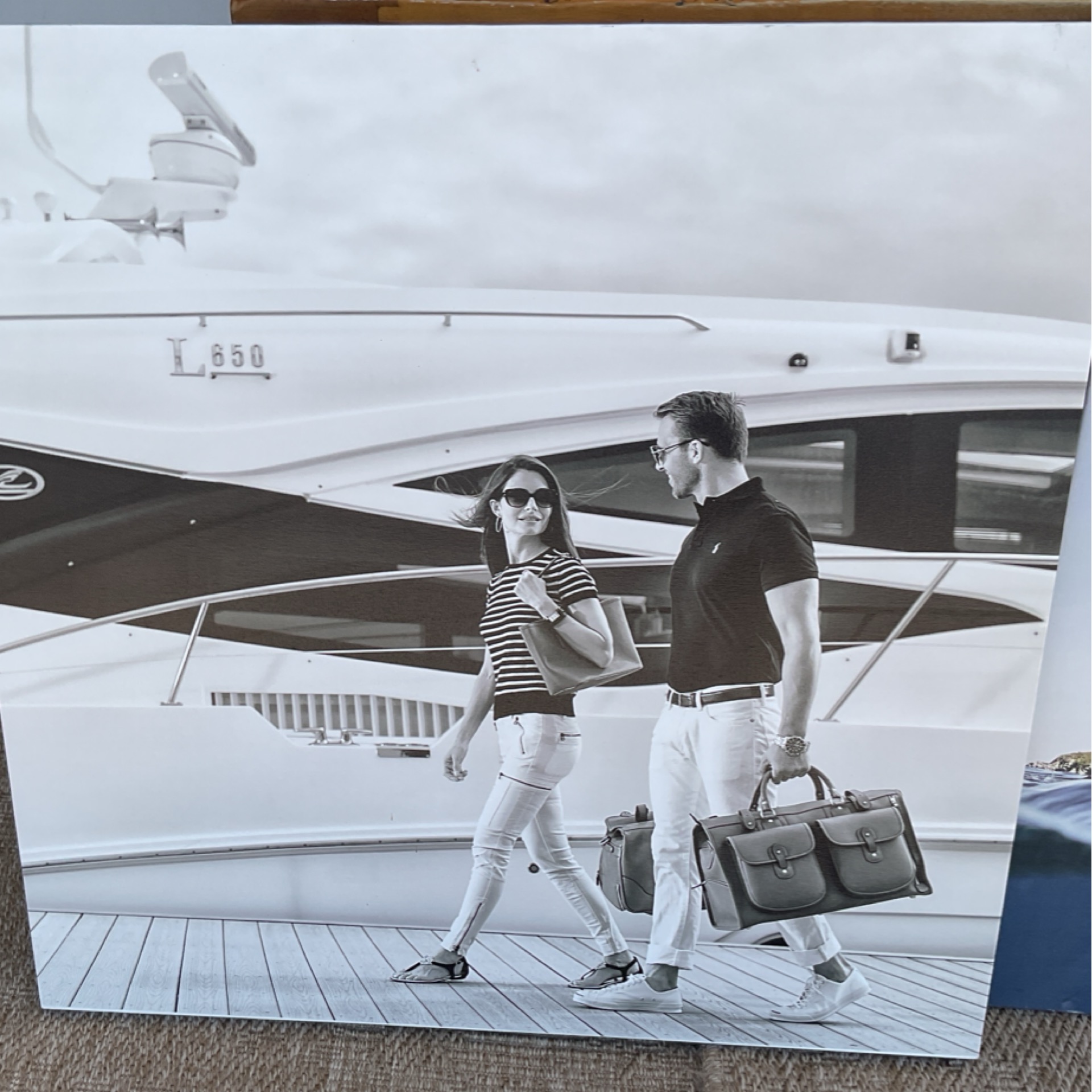Couple canvas black and white