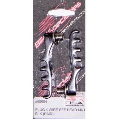Loom, Plug 4 Wire Sep Head MNT Blk (Pair)