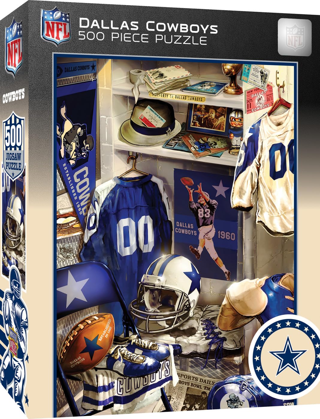 Dallas Cowboys Lockeroom Puzzle 500 Piece