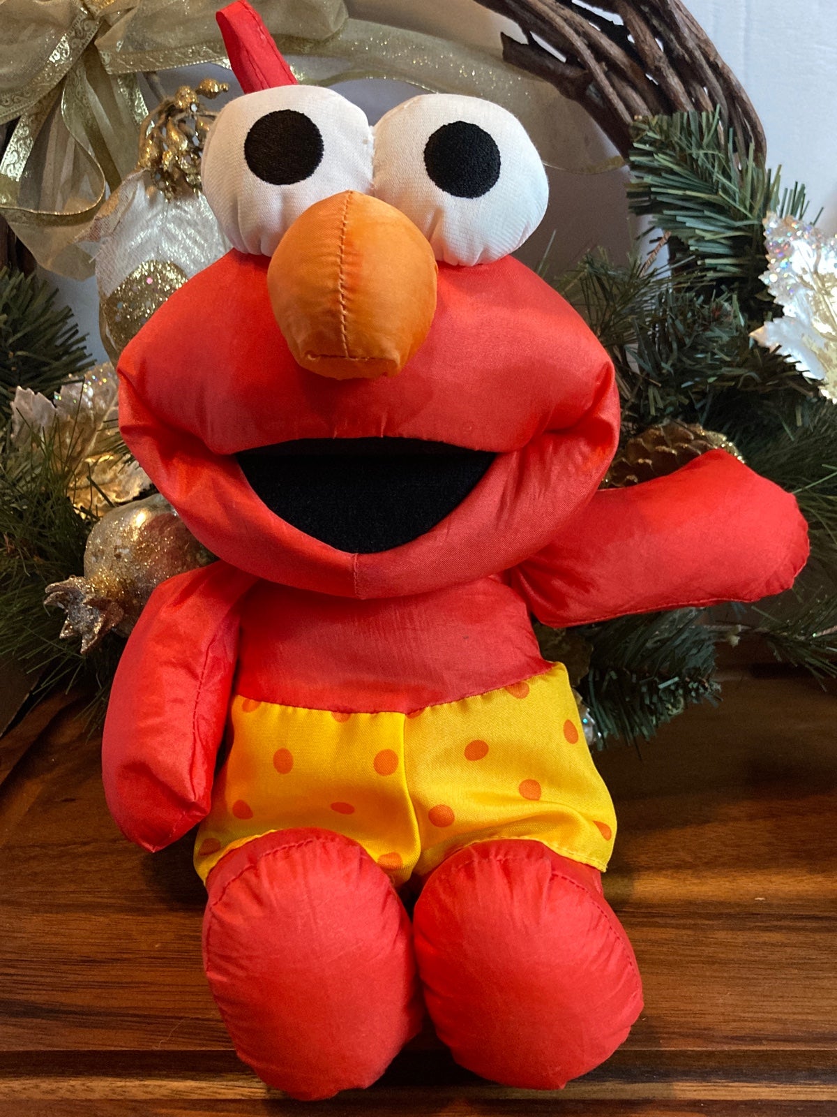 Vintage 1995 TYCO Elmo Water Pals Parachute Plush