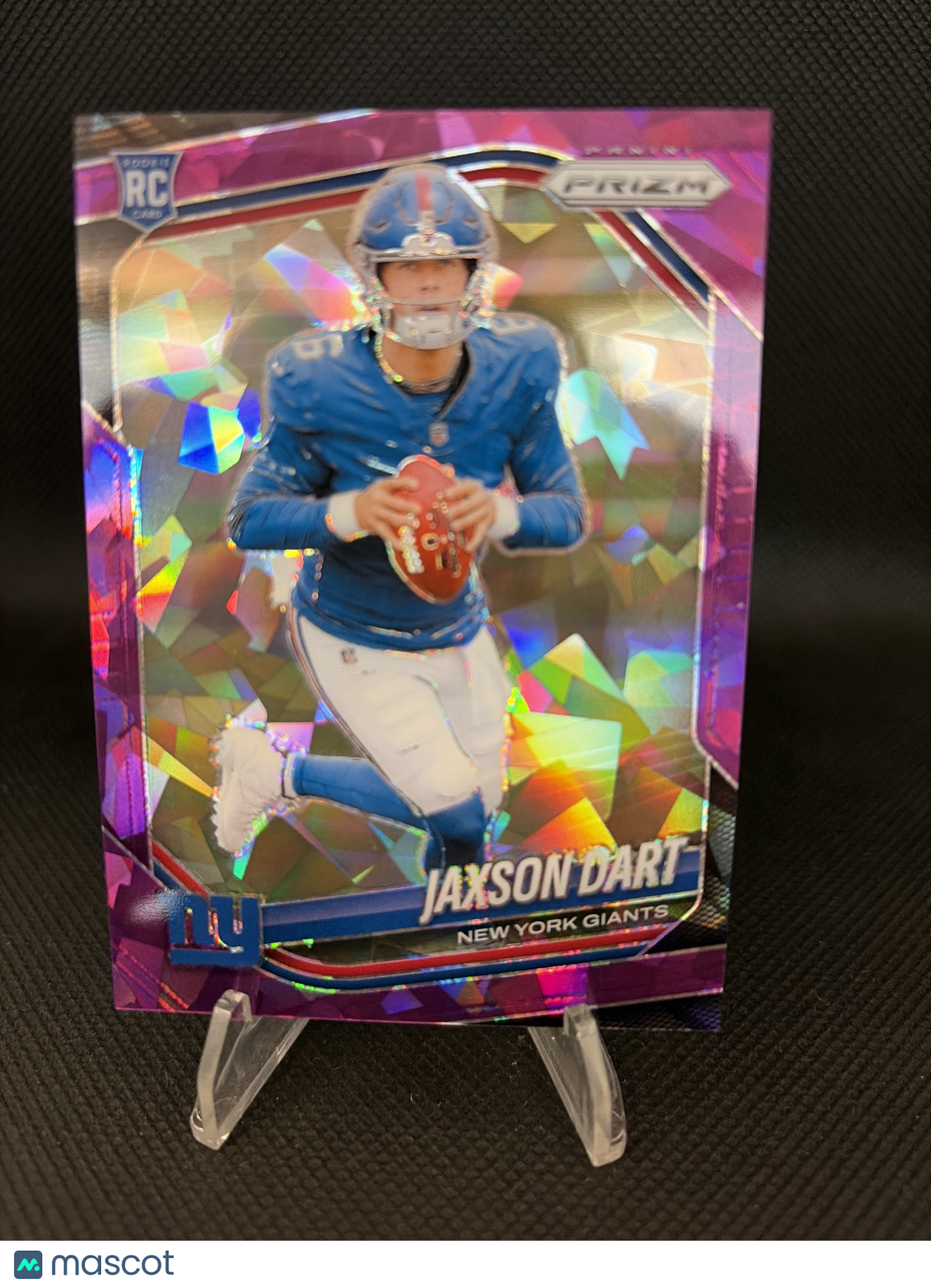 2025 Panini Prizm Jaxson Dart #332 Purple Cracked Ice /225