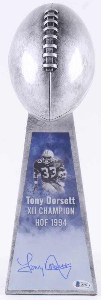 Dallas Cowboys Tony Dorsett Signed Lombardi Trophy