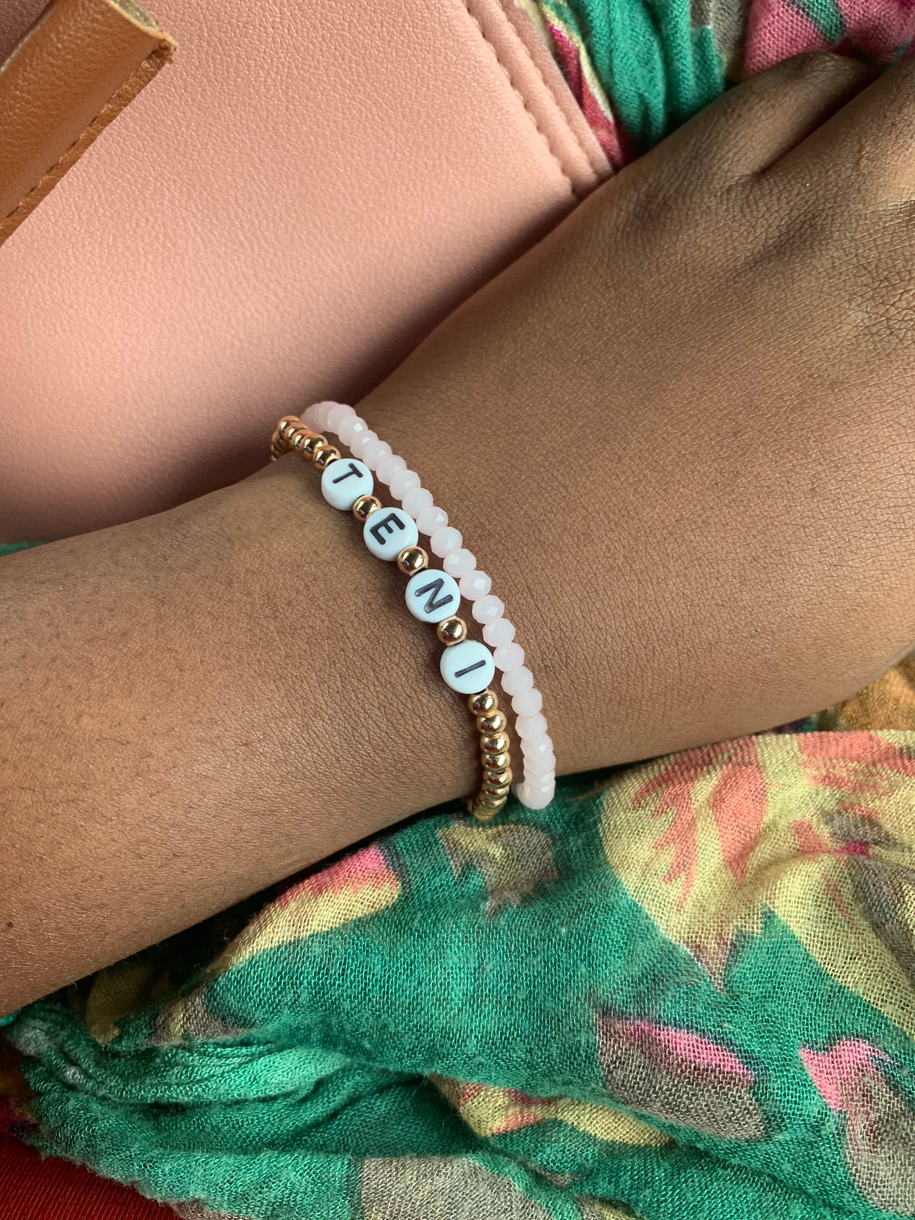 Gold Filled Custom Word Bracelets view 2