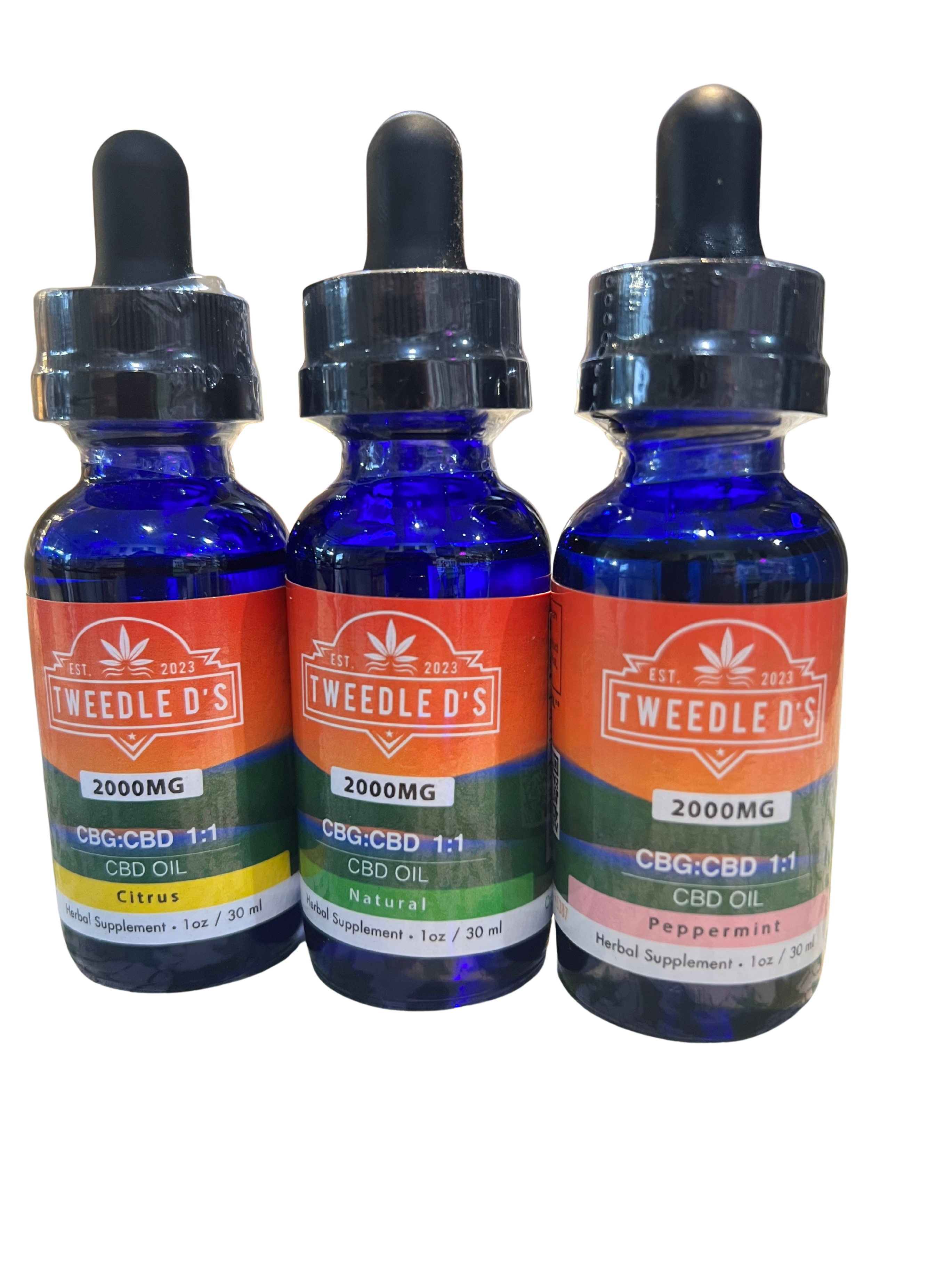 CBD/CBG 1:1 Tincture - Natural