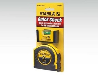 STABILA Quick Check 27ft Tape/Pocket Level Pro Set